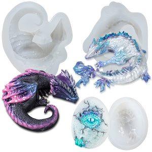 3D Dragon Egg Silicone Mold