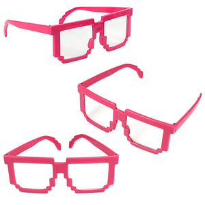 Rock 80s Party Costume Sunglasses Fun Shades Red