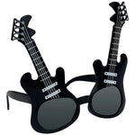Eletronic Guitar Party Costume Sunglasses Fun Shades Black
