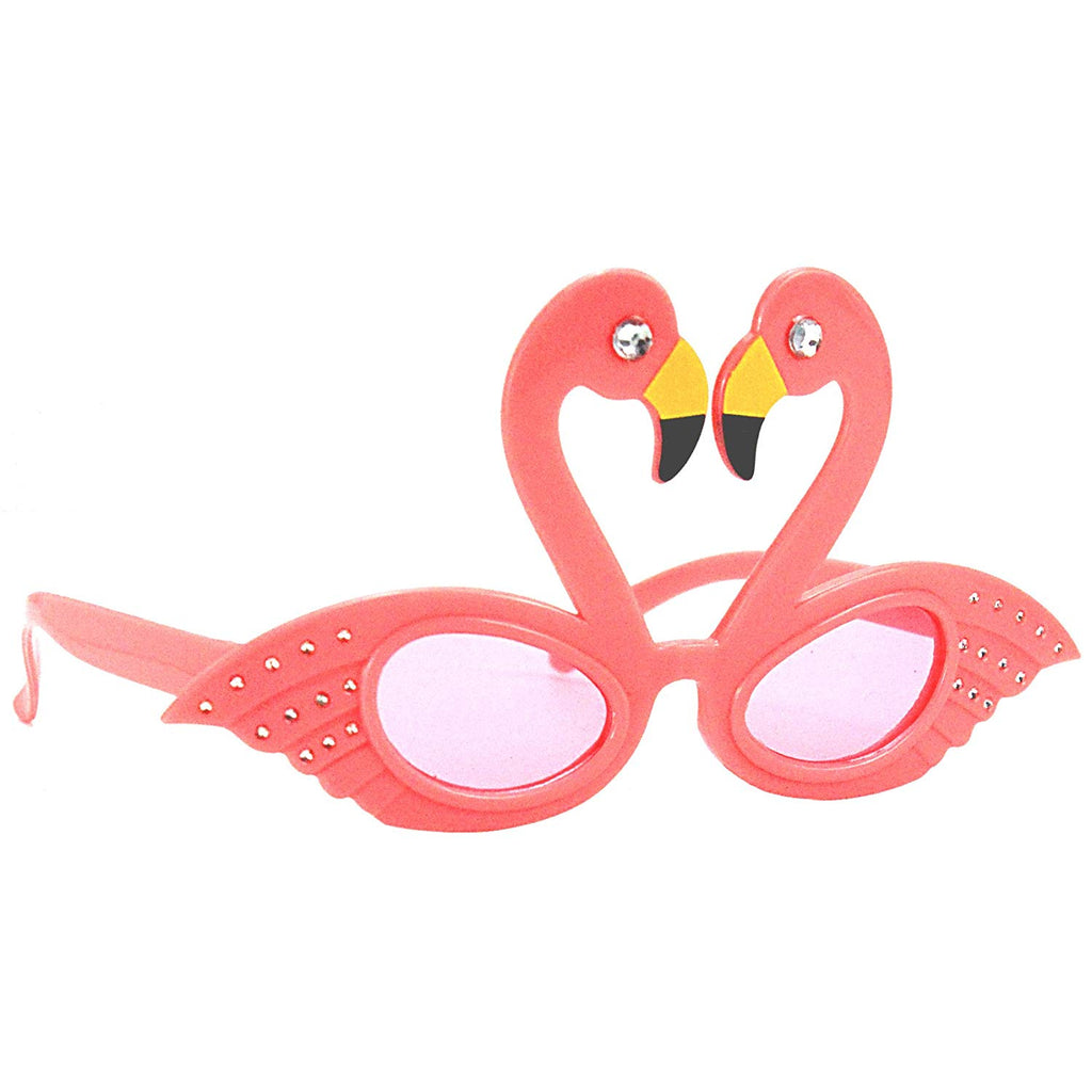 Luau Bling Pink Flamingo Party Costume Sunglasses Fun Shades