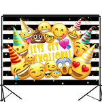 Emoji Hilarious Party Backdrop Dessert Table Decoration Photography Background 7x5 feet
