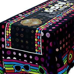 Disco Party Table Runner Hanging Banner Scene Setters Rectangle 60x12inch