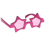 Rock Super Star Party Costume Sunglasses Fun Shades Neon Red