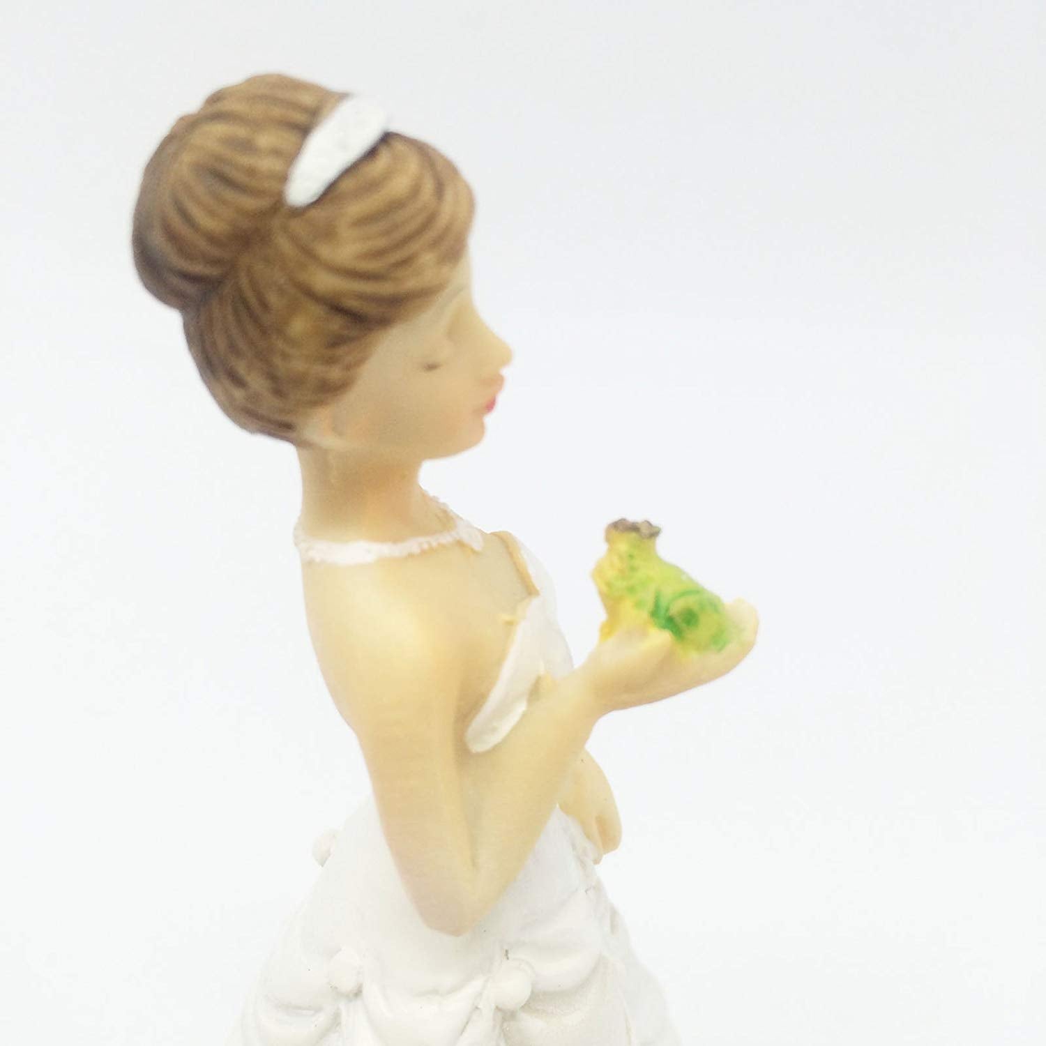 Kiss My Frog Prince Bride and Groom Resin Figurine Wedding Cake Topper 4.7inch Height