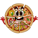 Pizza Movie Night Large Prepasted Food Sign Sticker 18inch Height