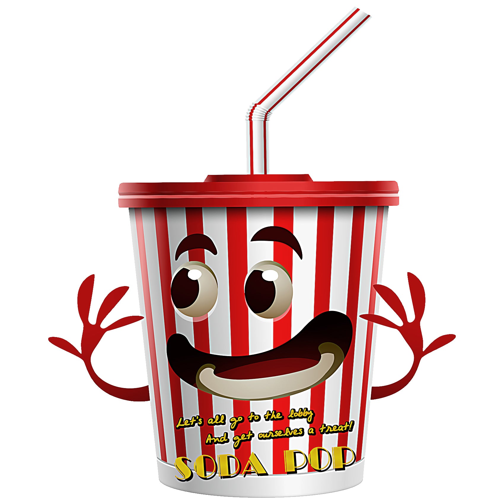 Cola Movie Night Large Prepasted Food Sign Sticker 18inch Height