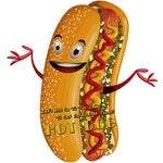 Hot Dog Movie Night Large Prepasted Food Sign Sticker 18inch Height
