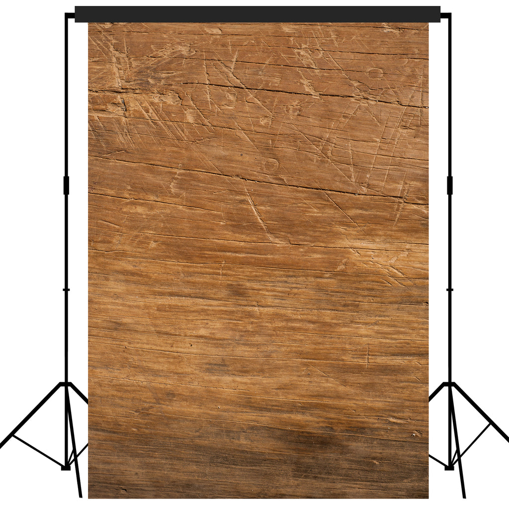 Rustic Distressed Wood Backdrop Photography Background #1754 Brown