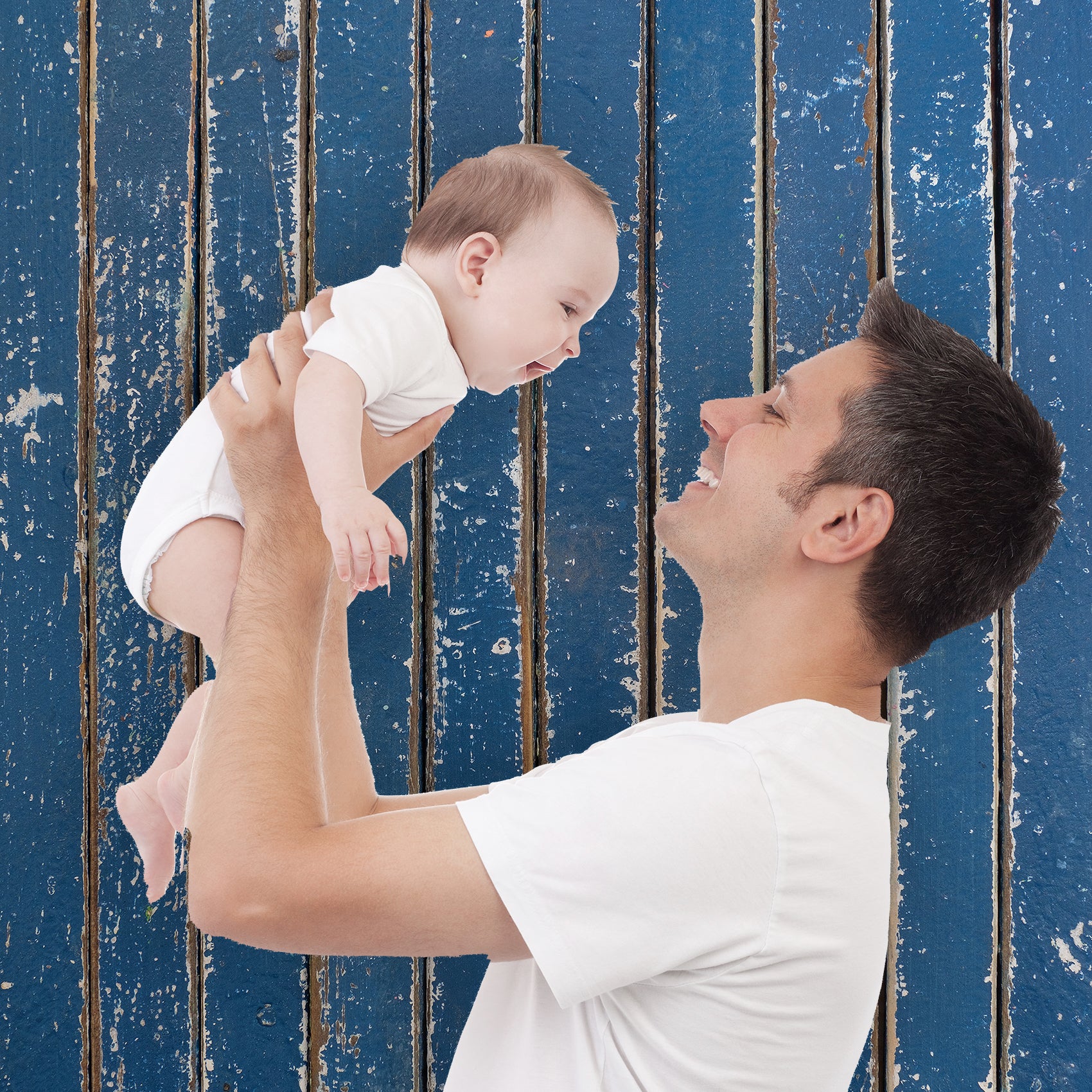 Rustic Distressed Wood Backdrop Photography Background #1758 Indigo