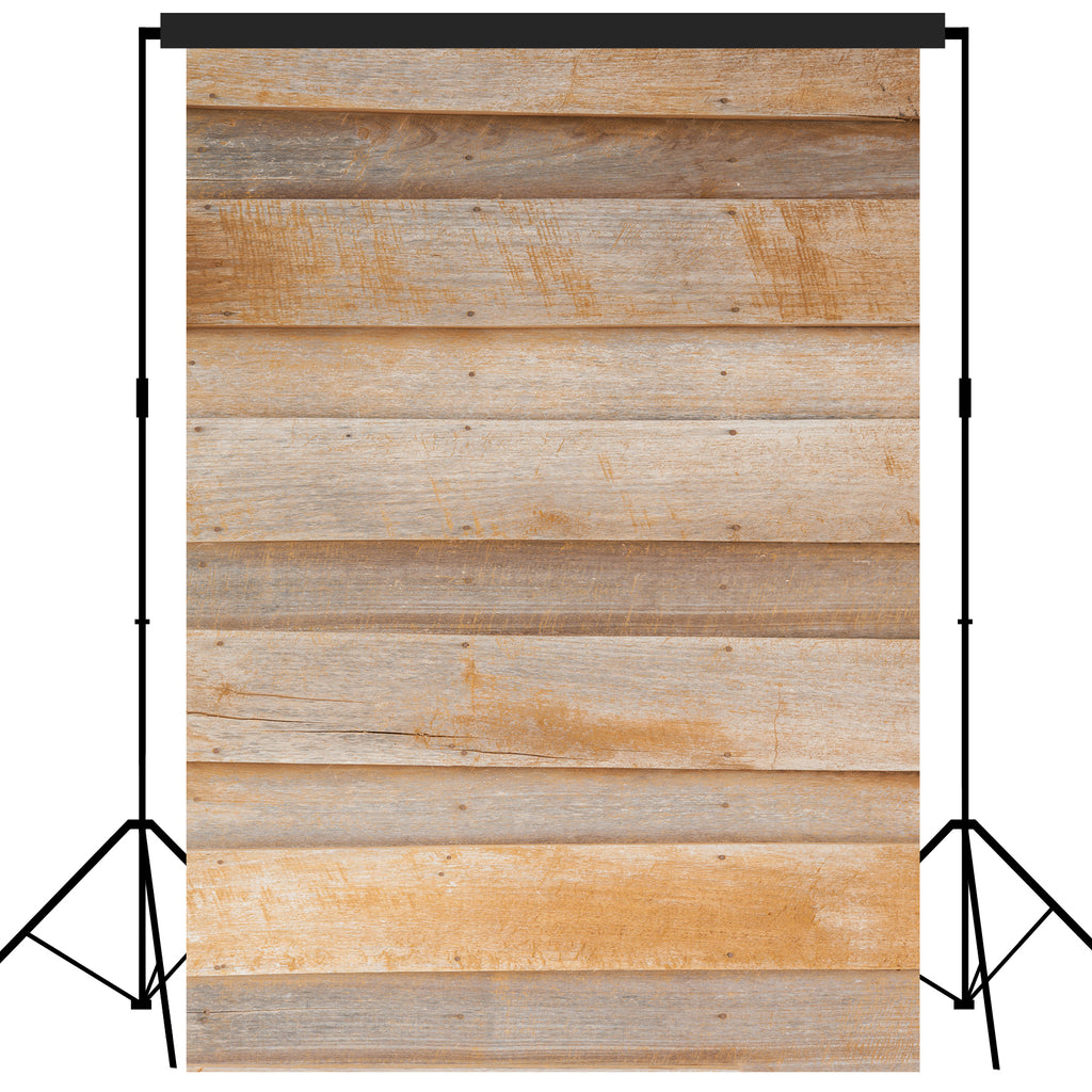 Rustic Distressed Wood Backdrop Photography Background #1761 Brown