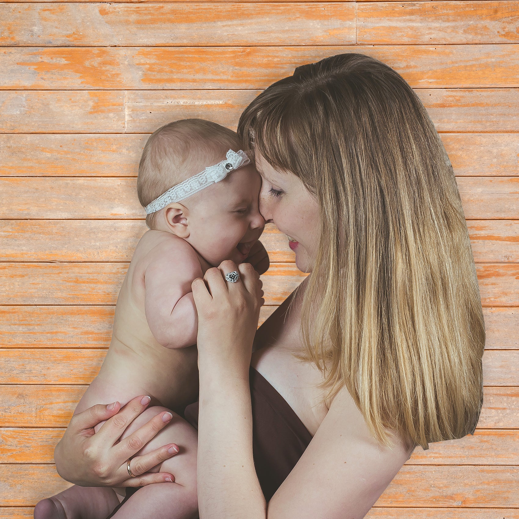 Rustic Distressed Wood Backdrop Photography Background #1769 Brown
