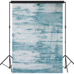 Rustic Distressed Wood Backdrop Photography Background #1772 Snow With Aqua
