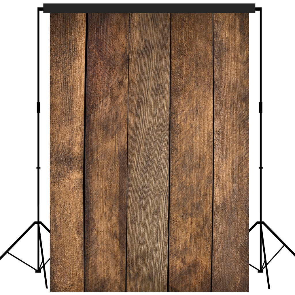 Rustic Distressed Wood Backdrop Photography Background #1775 Brown