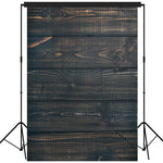 Rustic Distressed Wood Backdrop Photography Background #1778 Black