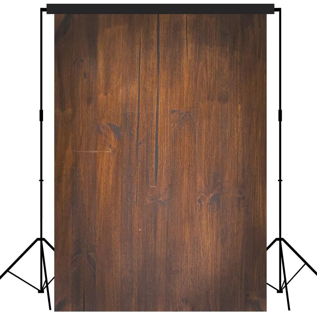 Rustic Distressed Wood Backdrop Photography Background #1779 Brown
