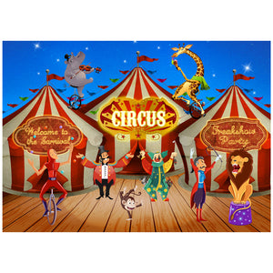 Carnival Circus Backdrop Scene Setters Photography Background 5x7feet