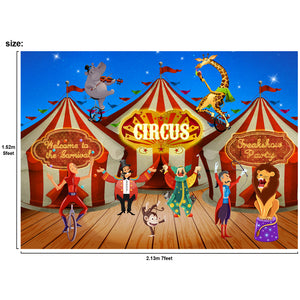 Carnival Circus Backdrop Scene Setters Photography Background 5x7feet