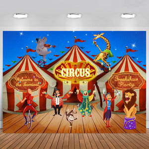 Carnival Circus Backdrop Scene Setters Photography Background 5x7feet