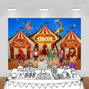 Carnival Circus Backdrop Scene Setters Photography Background 5x7feet