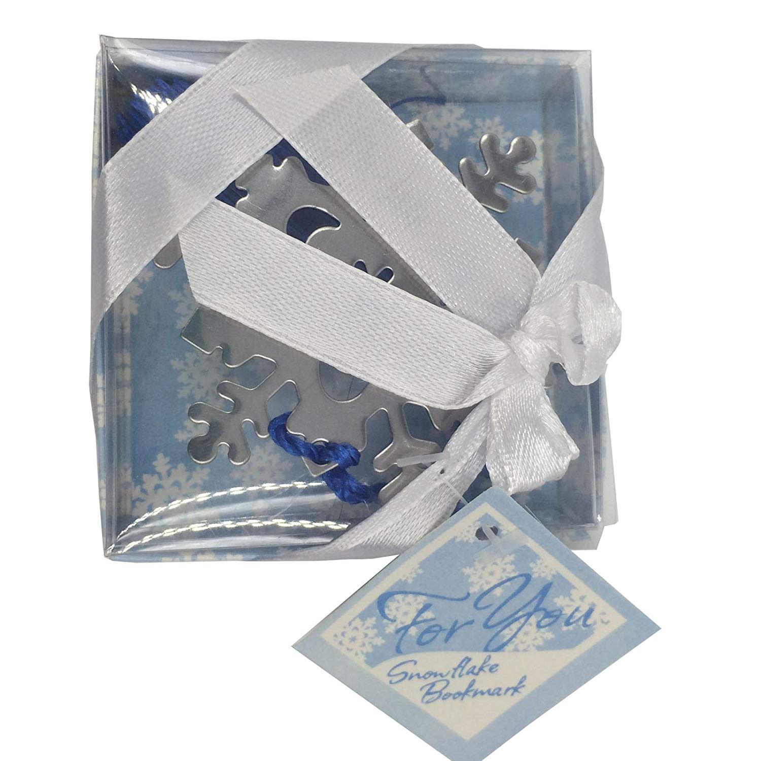 Wedding Snowflake Book Mark with Silk Tassel Party Favor Gift