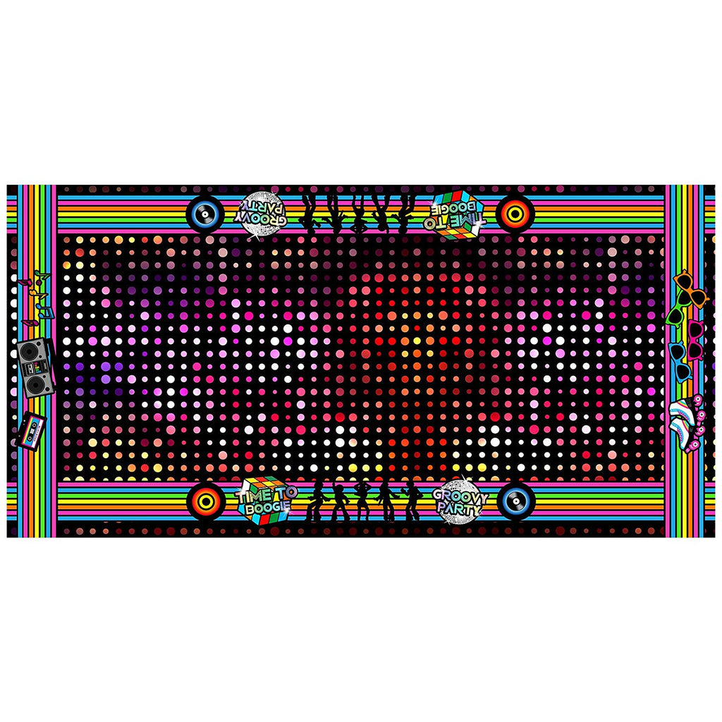 Disco Party Tablecloth Scene Setters 108x54inch