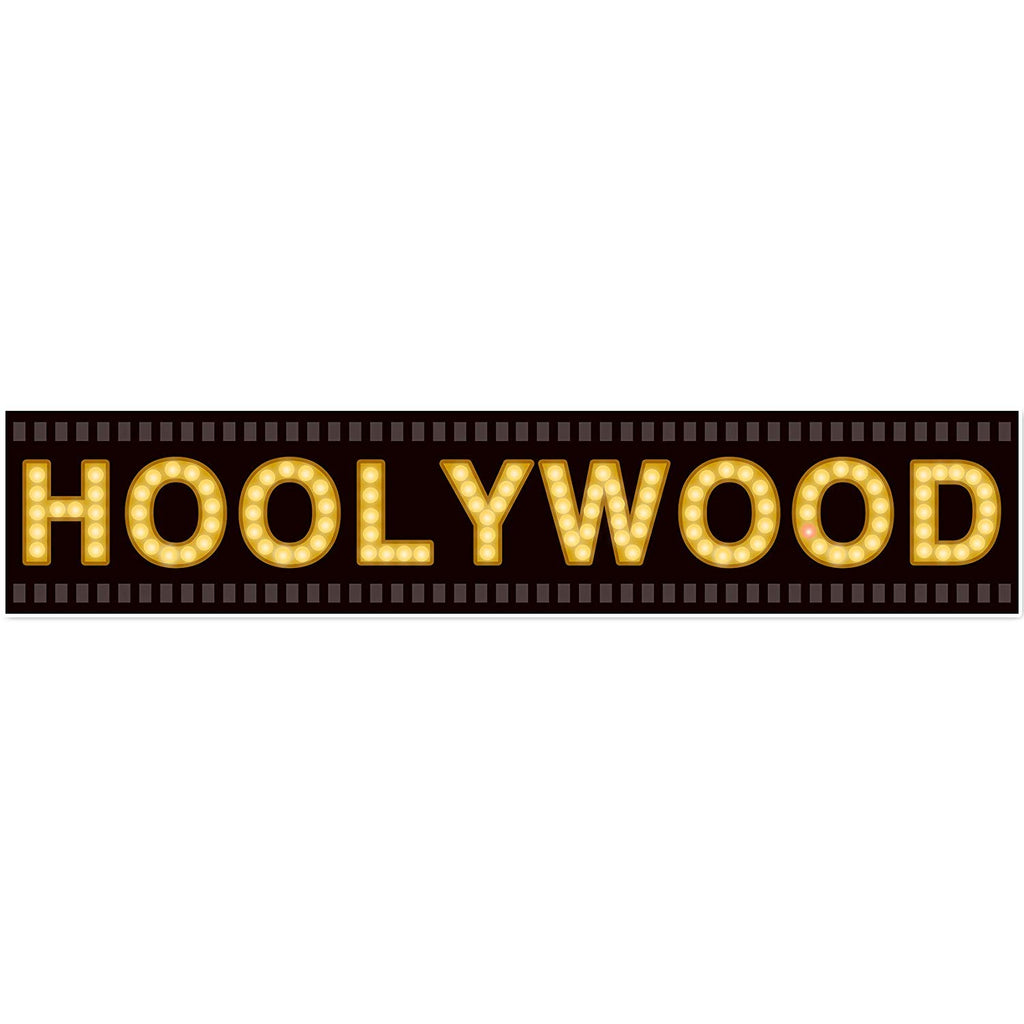 Hollywood Prepasted Filmstrip Movie Night Party Wall Mural Decal Stickers 59.8x11.8inch