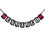 Engaged Bunting Banner for Wedding Engagement Parties 11x15cm