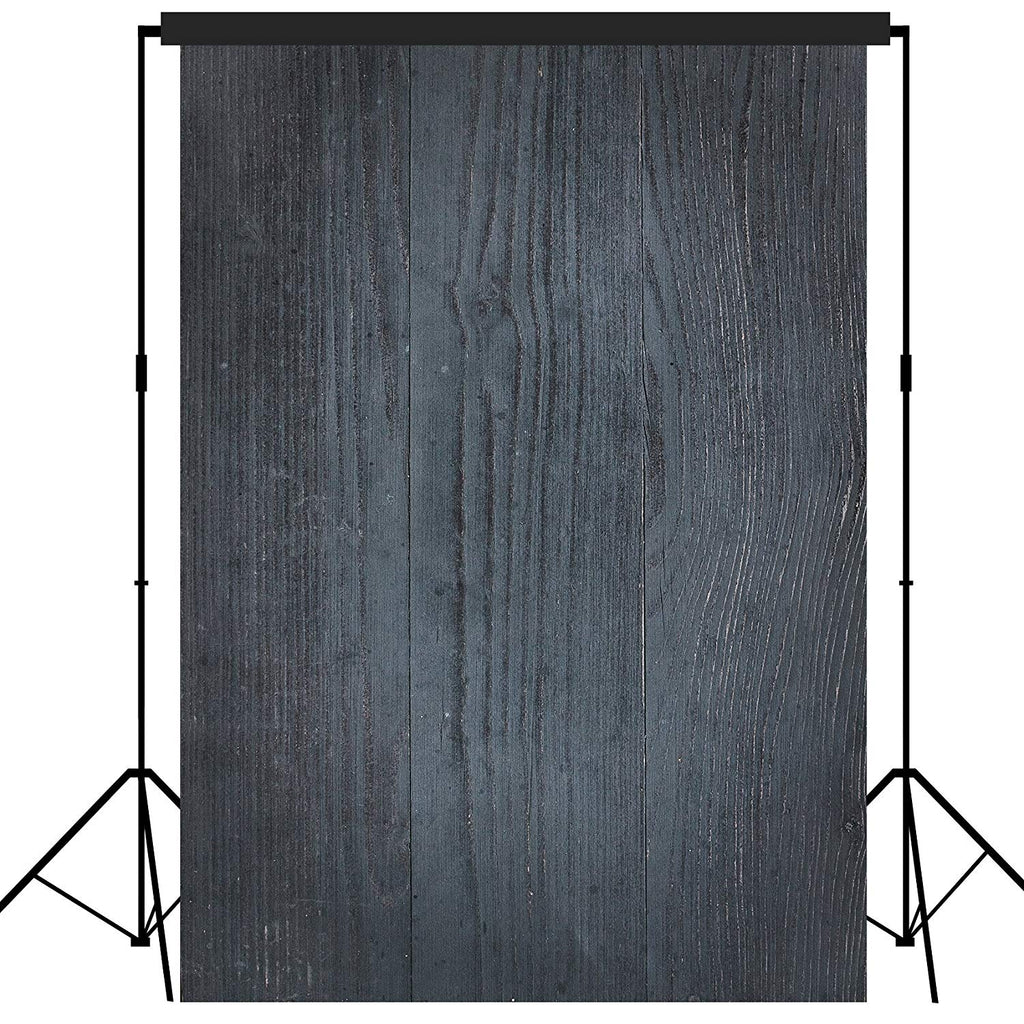 Rustic Distressed Wood Backdrop Photography Background #1786 Black