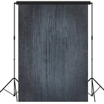 Rustic Distressed Wood Backdrop Photography Background #1786 Black