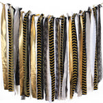 Fabric Shabby Tassel Banner 4feet long