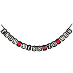 From Miss to Mrs Bunting Banner for Wedding Celebration Parties Black 11x15cm