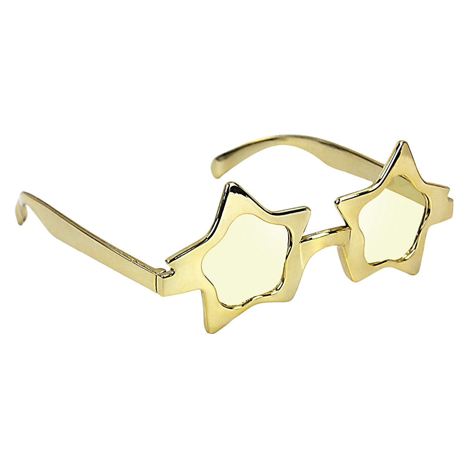 Rock Super Star Party Costume Sunglasses Fun Shades Gold