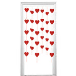 Red Hearts String Bunting Banner Hanging Decoration for Wedding Bridal Shower Marriage Proposal Valentine's Day 6-Count