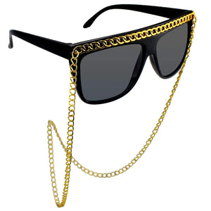Hip Hop Chunky Chain Party Costume Sunglasses Fun Shades