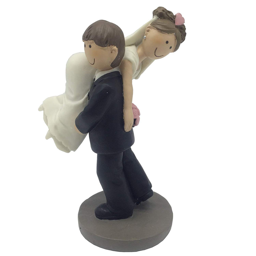 Cute Take to the Altar Bride and Groom Wedding Cake Topper 5.9-inch Height