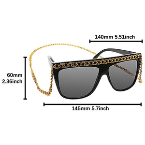 Hip Hop Chunky Chain Party Costume Sunglasses Fun Shades