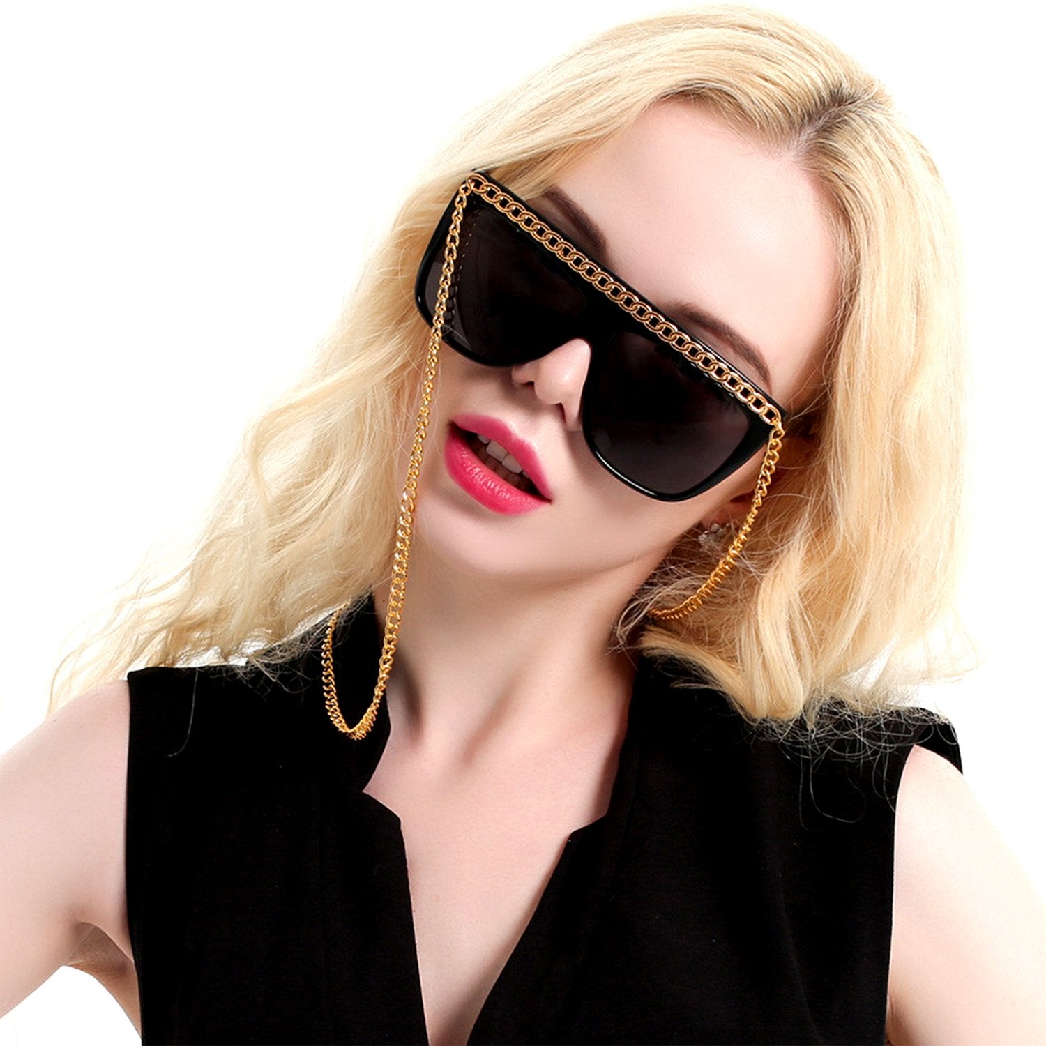 Hip Hop Chunky Chain Party Costume Sunglasses Fun Shades