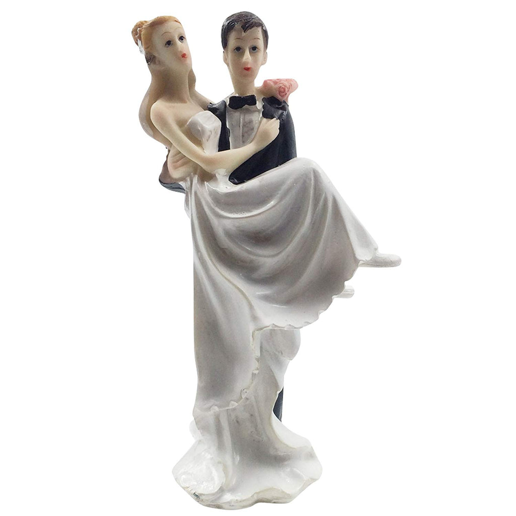 Elegant Couple Bride and Groom Wedding Cake Topper 6 inch