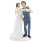 We Did Indie Style Wedding Couple Bride and Groom Cake Topper 5 inch
