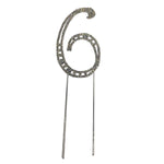 Large Number 6 Diamante Aniversary Wedding Party Cake Topper Pick 8-inch