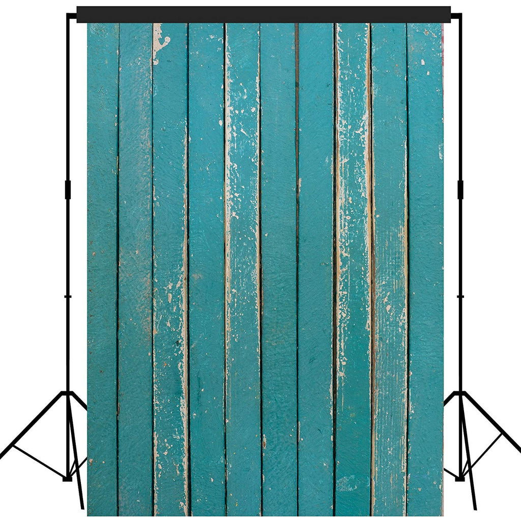 Rustic Distressed Wood Backdrop Photography Background #1751 Turquoise