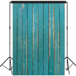 Rustic Distressed Wood Backdrop Photography Background #1751 Turquoise