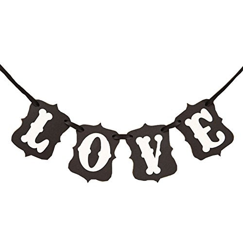 Love Bunting Banner for Wedding Anniversary Celebration Parties 11x15cm