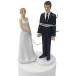 Resin Strong Rope Bride and Groom Wedding Cake Topper 6-inch Height