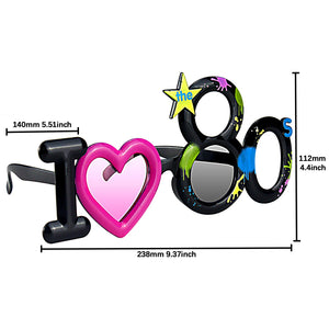 I Love the 80s Party Costume Sunglasses Fun Shades