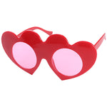 Love Hearts Party Costume Sunglasses Fun Shades Red and Pink