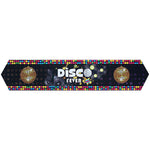 Disco Party Table Runner Hanging Banner Scene Setters with Pointed Ends 60x12inch