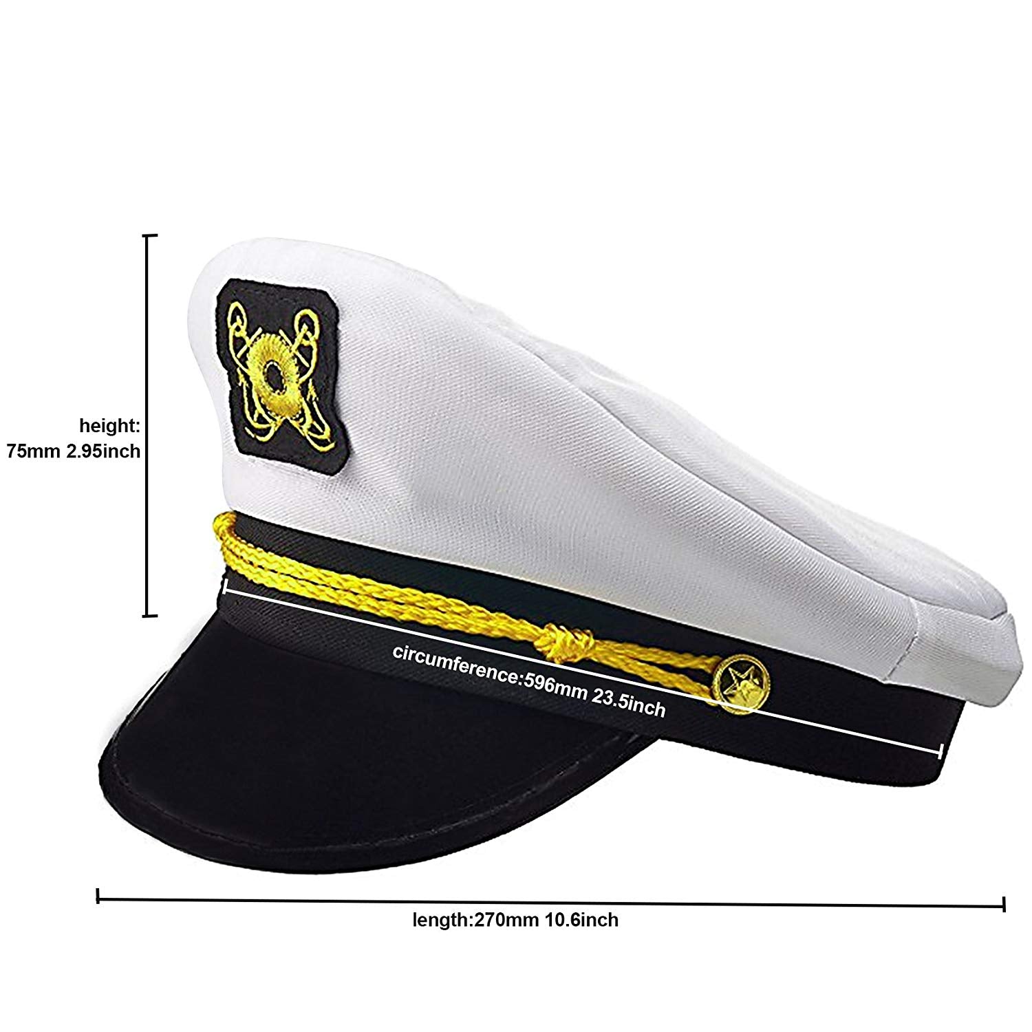 Yacht Captain Hat Tropical Party Dress Up