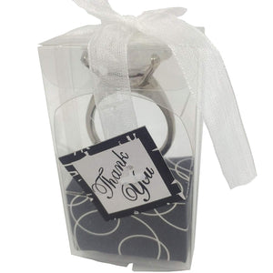 Wedding Large Sparkle Diamante Crystal Key Ring Thank You Favor Gift