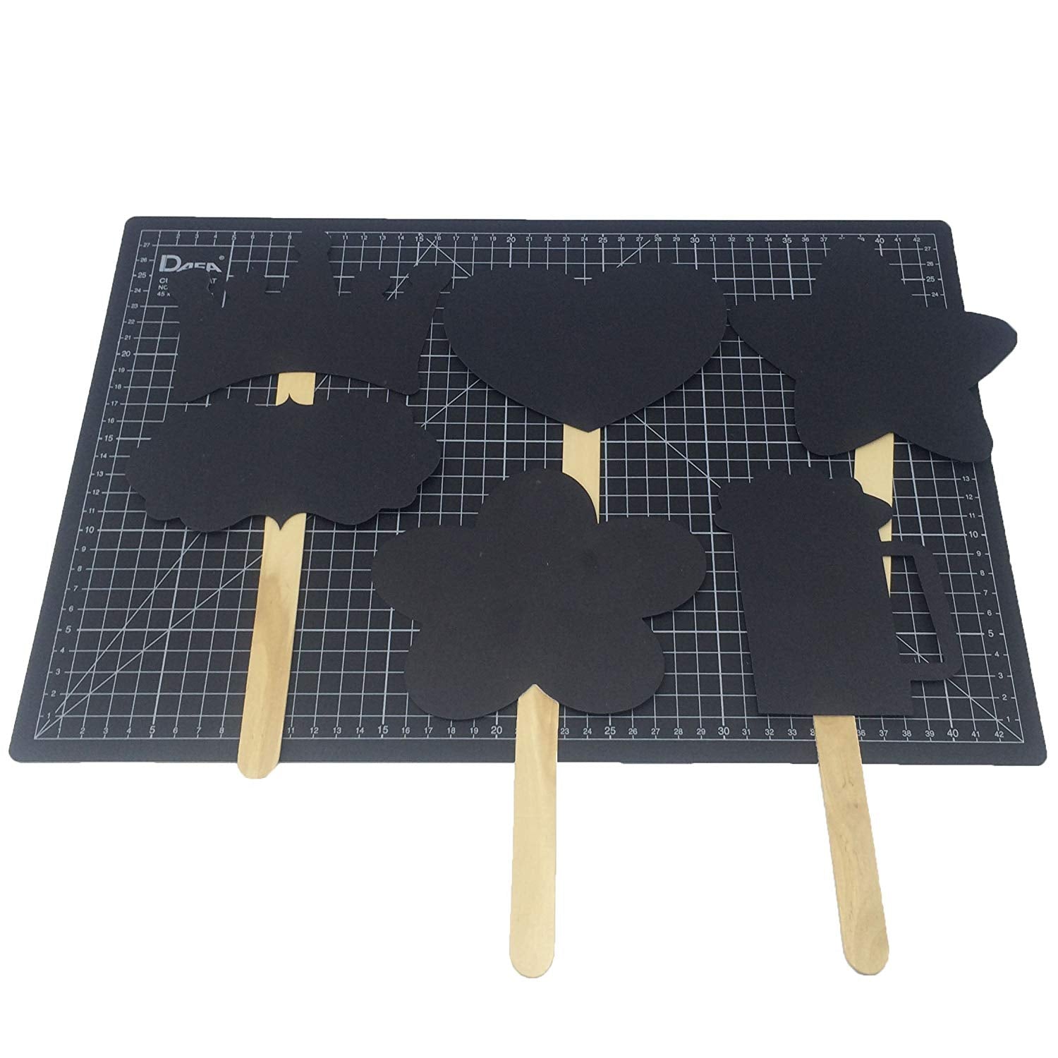 Chalkboard Speech Bubbles and Signs Wedding Parties Photo Booth Props 24 Count